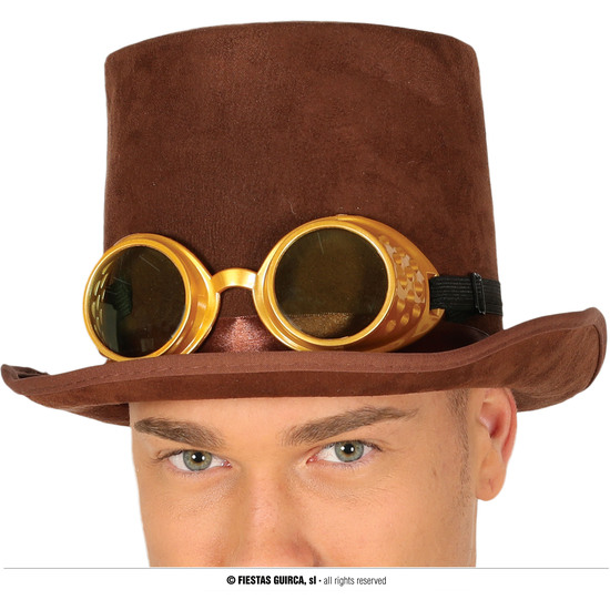 CHISTERA STEAMPUNK CON GAFAS, TERCIOPELO image 0