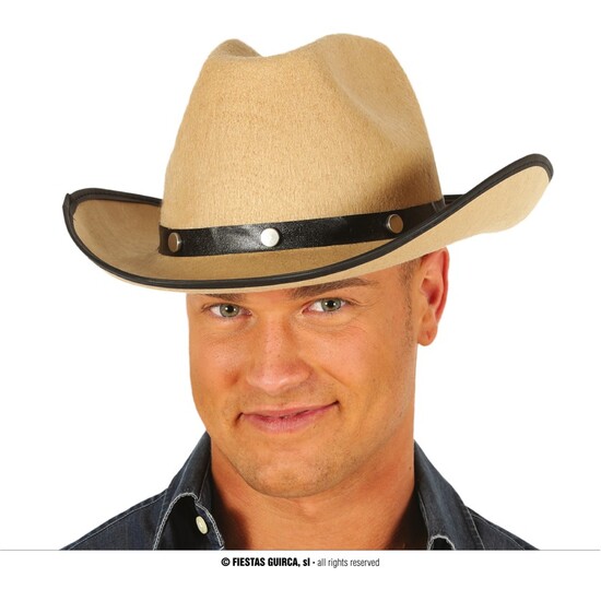 SOMBRERO VAQUERO FIELTRO MARRON CLARO image 0