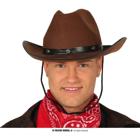 SOMBRERO VAQUERO FIELTRO MARRON image 0