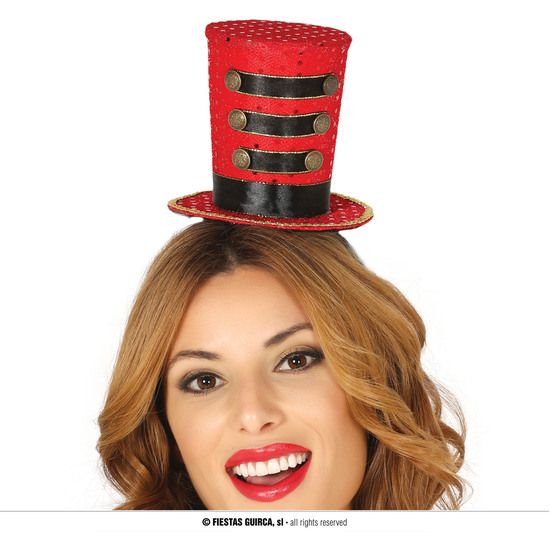 CHISTERA MINI HAT MAJORETTE ROJA image 0