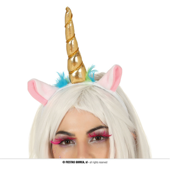 DIADEMA UNICORNIO ORO image 0