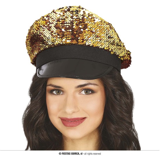 GORRA LENTEJUELAS ORO image 0