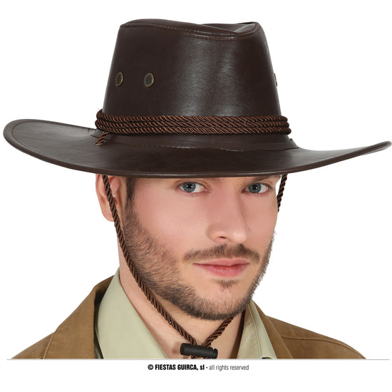 SOMBRERO VAQUERO MARRON SIMIL/PIEL image 0