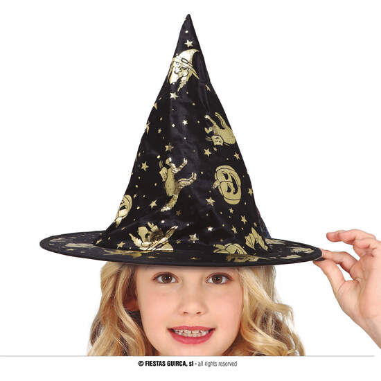SOMBRERO BRUJA NEGRO INFANTIL image 0