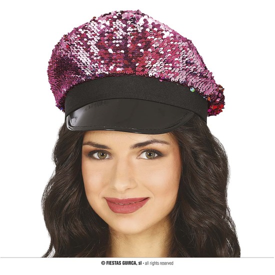 GORRA LENTEJUELAS ROSA image 0