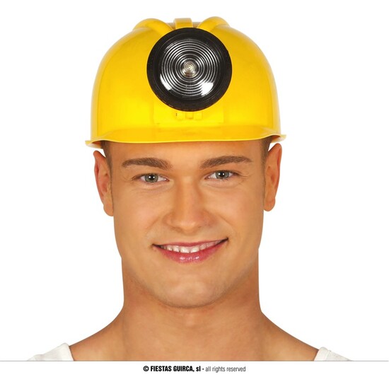 CASCO OBRERO CON LUZ image 0
