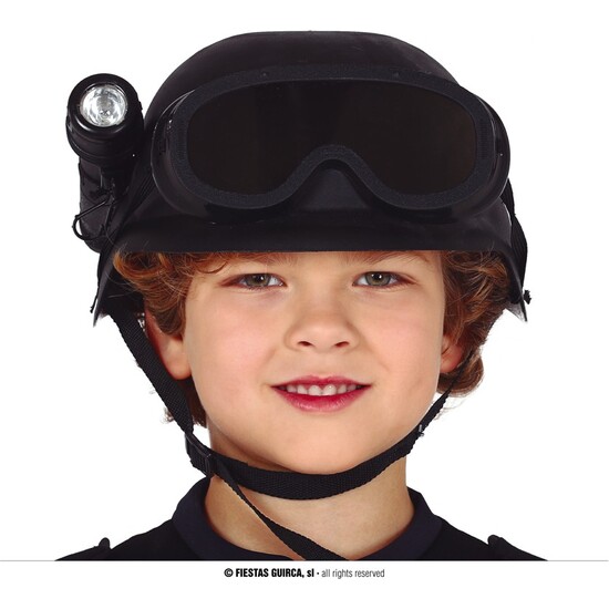 CASCO ANTIDISTURBIOS INF. CON LINTERNA image 0