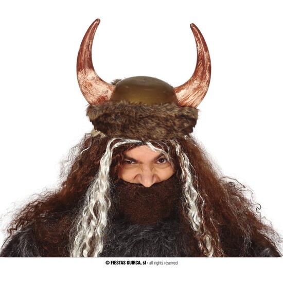 CASCO VIKINGO CON PIEL image 0