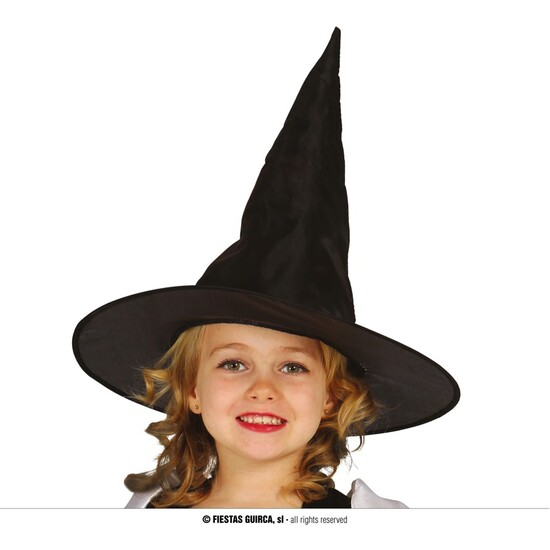 SOMBRERO BRUJA NEGRO INFANTIL image 0
