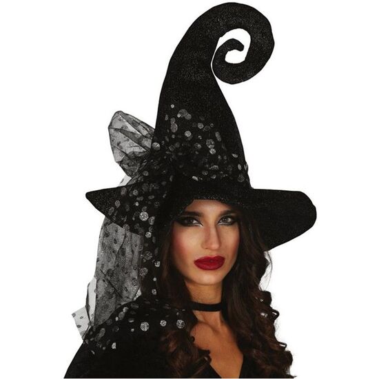 SOMBRERO BRUJA CON TOPOS image 0