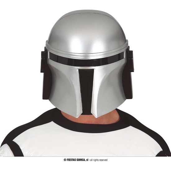 CASCO PLATEADO SOLDADO ESPACIAL image 0