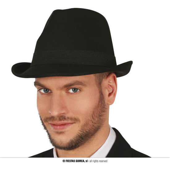 SOMBRERO GANGSTER NEGRO, TELA image 0
