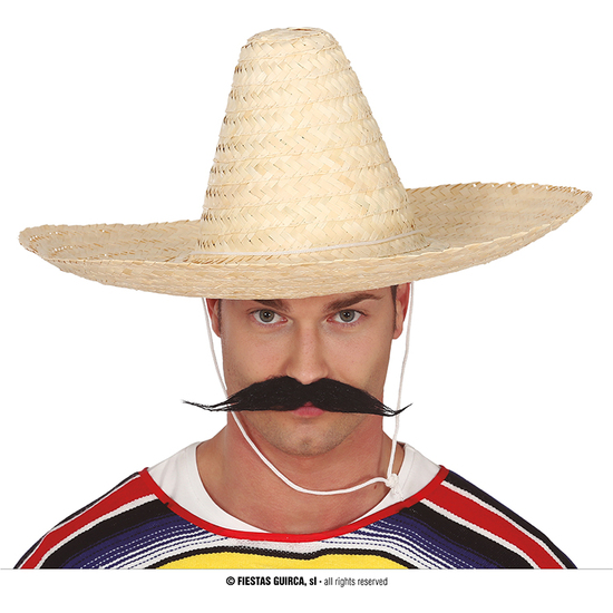 SOMBRERO MEXICANO PAJA 50CM. PAJA image 0