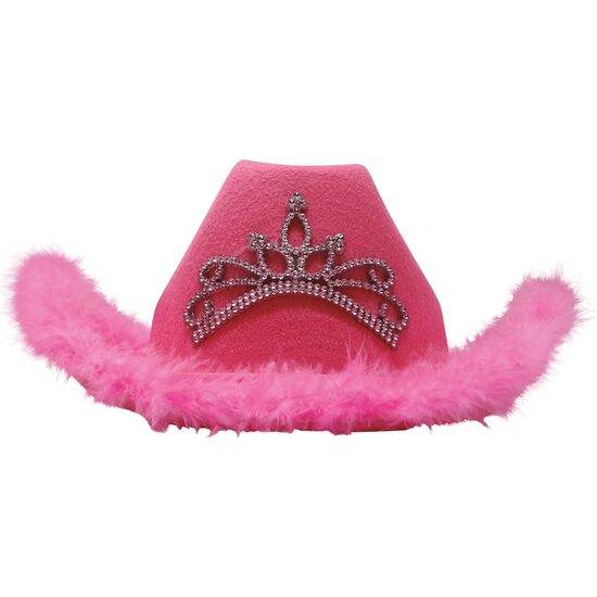 GORRO COWBOY ROSA CON BOA image 1