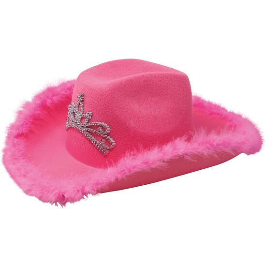 GORRO COWBOY ROSA CON BOA image 2