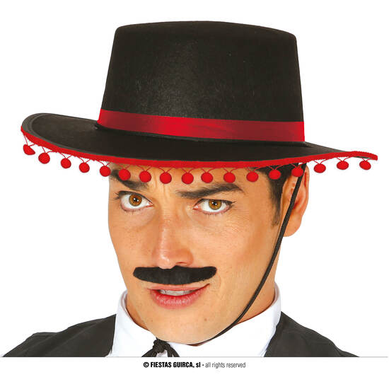 SOMBRERO CORDOBES CON BORLAS image 0