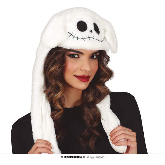 GORRO FANTASMA DE PELUCHE CON MOVIMIENTO image 0
