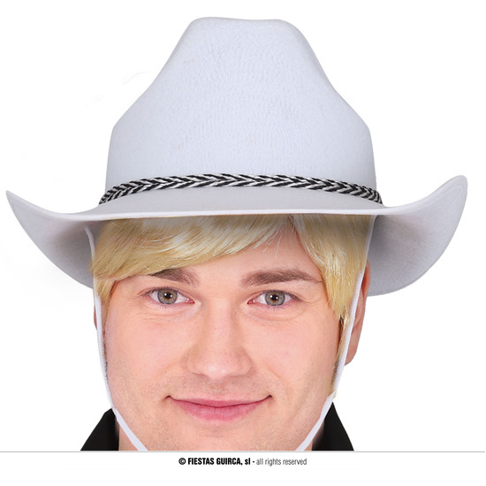 SOMBRERO VAQUERO FIELTRO BLANCO image 0
