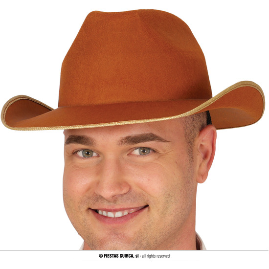 SOMBRERO VAQUERO FIELTRO MARRON image 0