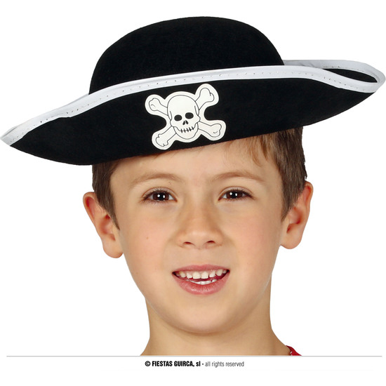 SOMBRERO PIRATA FIELTRO INFANTIL image 0