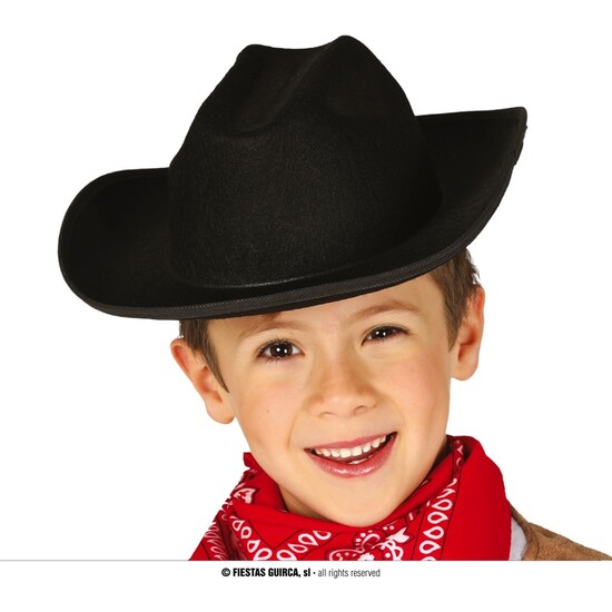 SOMBRERO VAQUERO NEGRO INFANTIL image 0