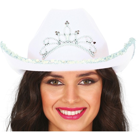 SOMBRERO COWBOY FIELTRO BLANCO, ADULTA image 0