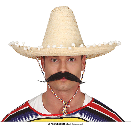 SOMBRERO MEXICANO PAJA 45 CMS. PAJA image 0