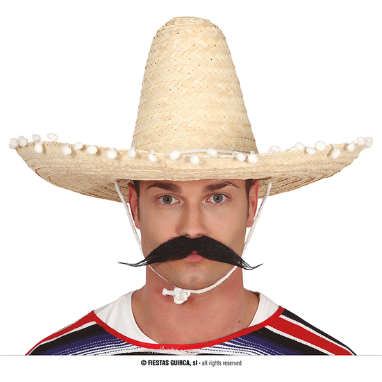 SOMBRERO MEXICANO PAJA 50 CMS. PAJA image 0