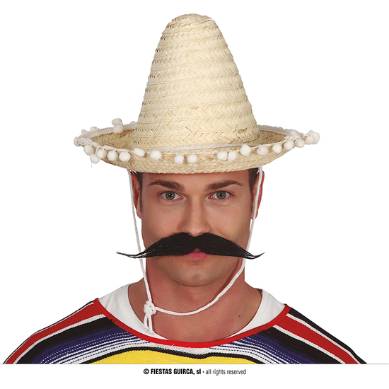 SOMBRERO MEXICANO PAJA 33 CMS. PAJA image 0