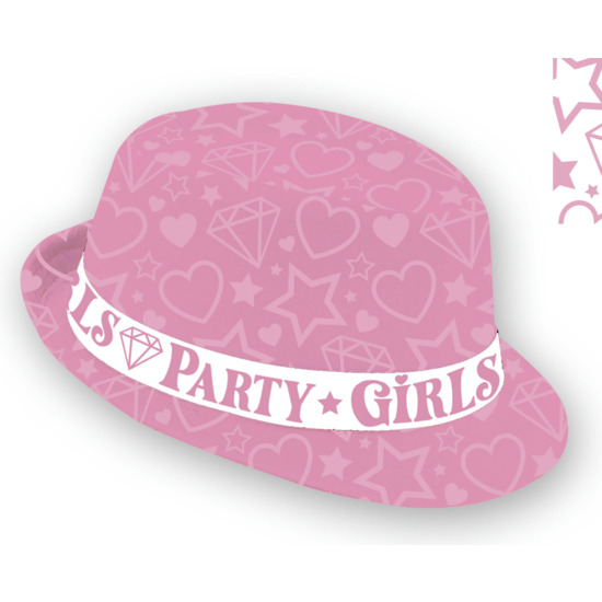 SOMBRERO PARTY GIRLS ROSA, ADULTO image 0