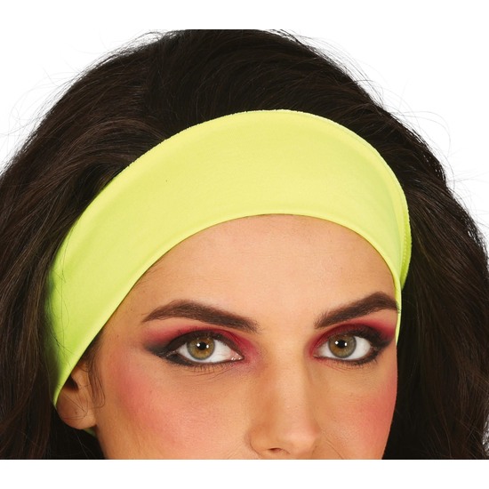 CINTA CABEZA NEON AMARILLO, ADULTO image 0