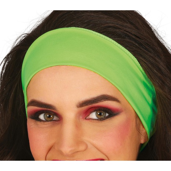 CINTA CABEZA NEON VERDE, ADULTO image 0