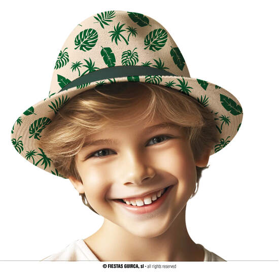 GORRO VERANO HOJAS, INFANTIL image 0