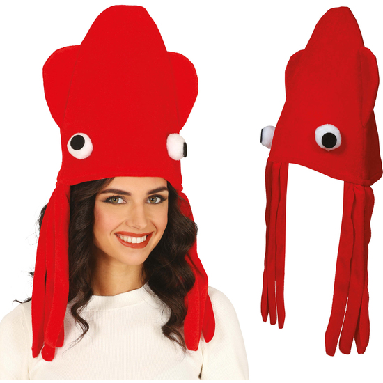 GORRO PULPO ROJO, ADULTO image 0