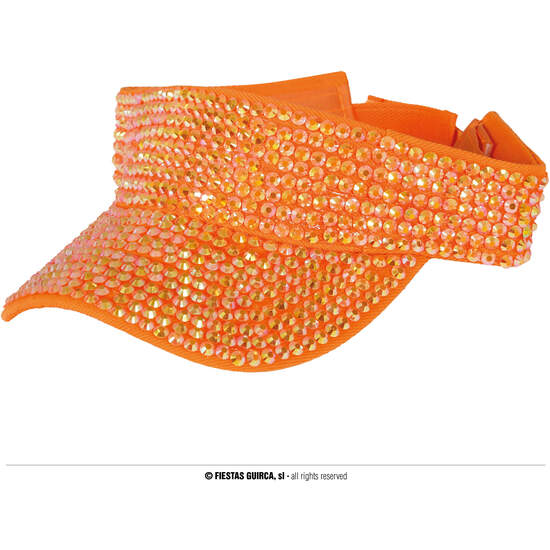 VISERA NARANJA CON PEDRERIA, ADULTO image 0