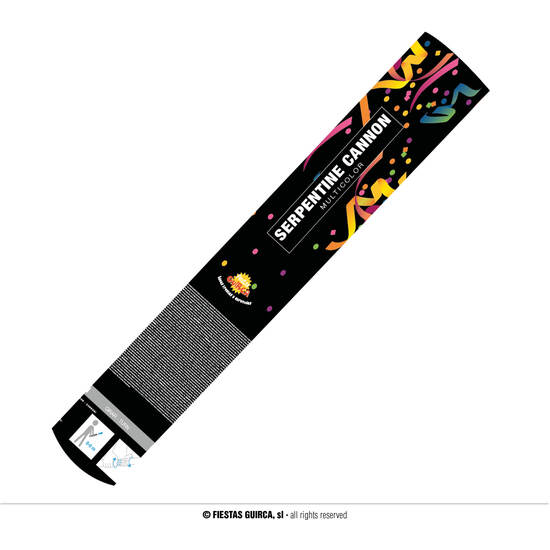 CAÑON DE 40 CMS. SERPENTINA COLORES image 0