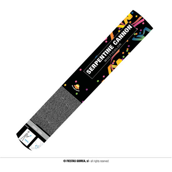 CAÑON DE 30 CMS. SERPENTINA COLORES image 0