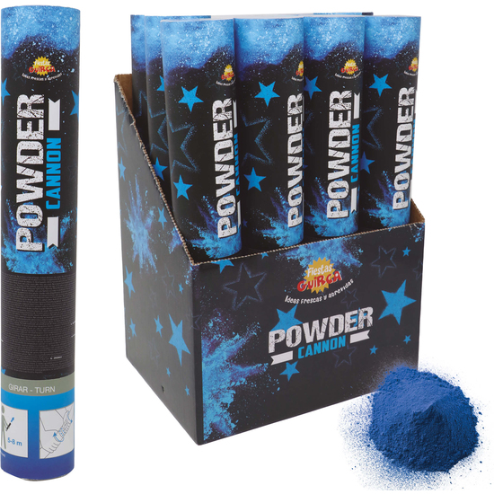 CAÑON DE 30 CMS. CON 30 GR. DE POLVO AZUL image 0