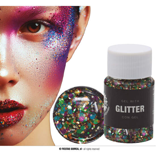 BOTE GLITTER EN GEL MULTICOLOR,20 GR image 0