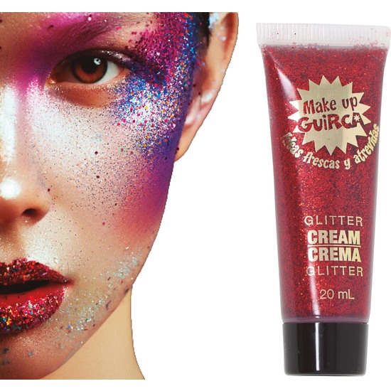 TUBO MAQUILLAJE EN CREMA ROJO GLITTER 20 ML image 0