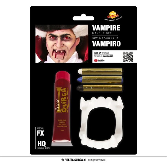 MAQUILLAJE VAMPIRO CON SANGRE 20 ML image 0