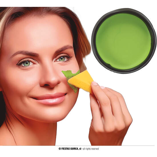 MAQUILLAJE CON ESPONJA VERDE CLARO 9 GR image 0