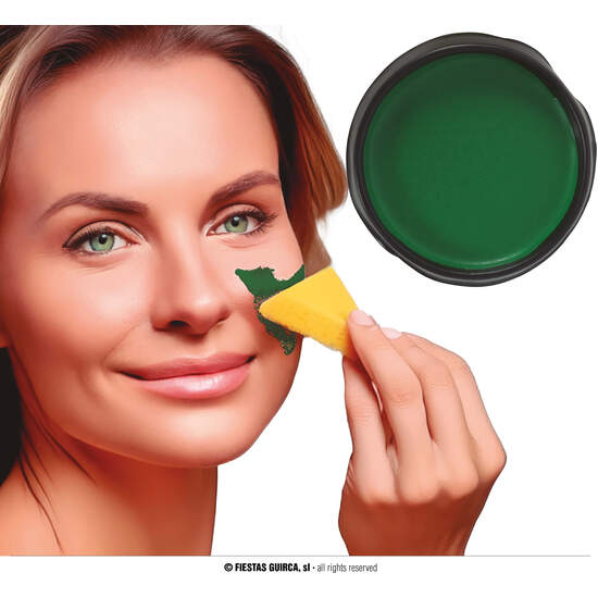 MAQUILLAJE CON ESPONJA VERDE OSCURO 9 GR image 0