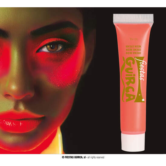 TUBO MAQUILLAJE CREMA ROJO NEON 10 ML image 0