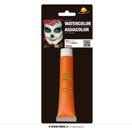 TUBO MAQUILLAJE AL AGUA NARANJA 20 ML image 0