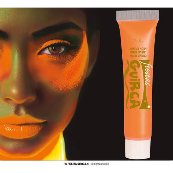 TUBO MAQUILLAJE CREMA NARANJA NEON 10 ML image 0