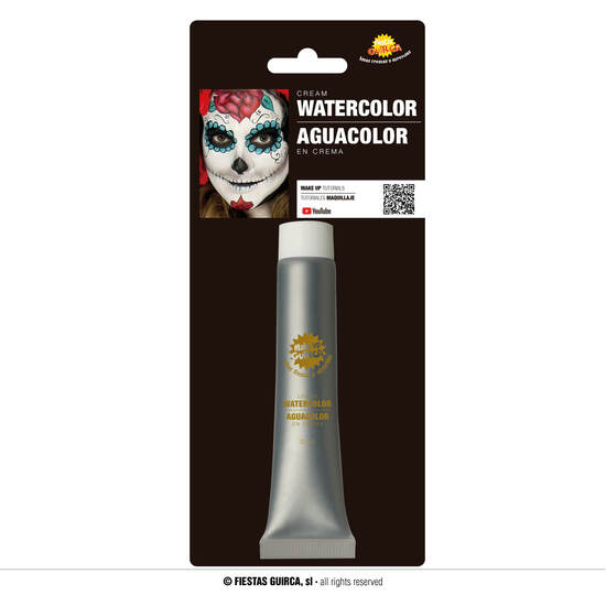 TUBO MAQUILLAJE AL AGUA PLATA 20 ML image 0