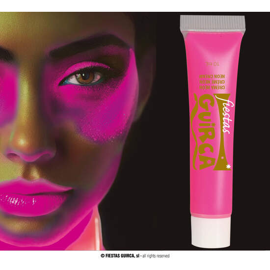 TUBO MAQUILLAJE CREMA ROSA NEON 10 ML image 0