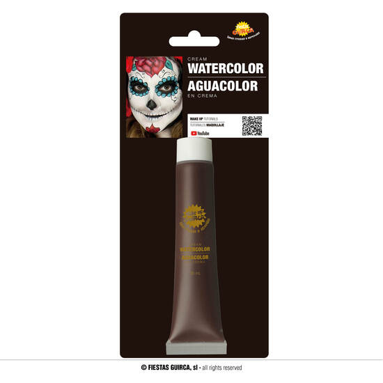 TUBO MAQUILLAJE AL AGUA MARRON 20 ML image 0