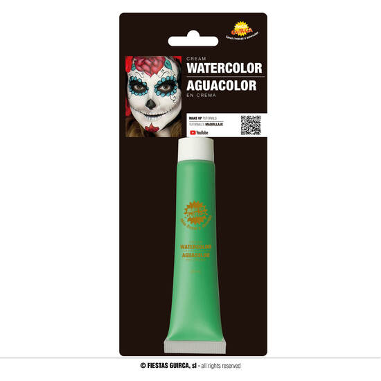 TUBO MAQUILLAJE AL AGUA VERDE CLARO 20 ML image 0